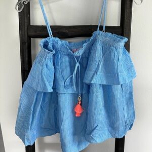 Lilly Pulitzer tank top seashell tassel